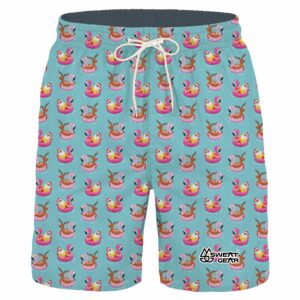 Floating Santa Mens Boardshort