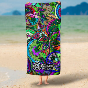 Lotus Beach Towel