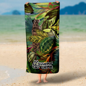 Lush forest Beach Towel