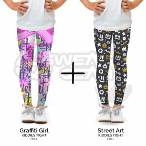 Graffiti and Street Full Kids Tights Combo