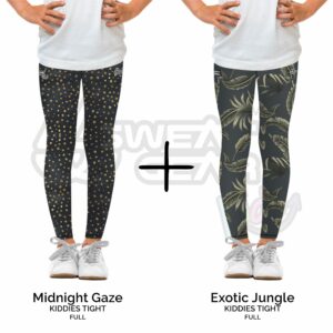 Midnight and Exotic Full Kids Tights Combo