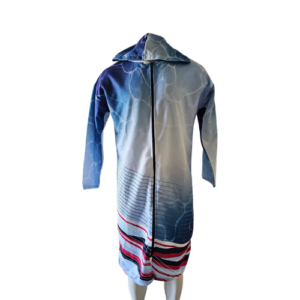Adults White, Red & Blue Parka
